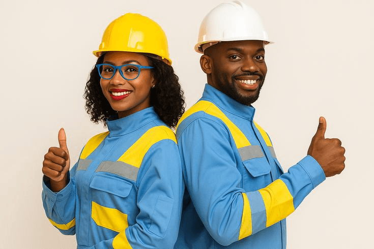 Construction professional on site